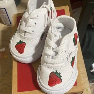 Strawberry toddler vans size 2
